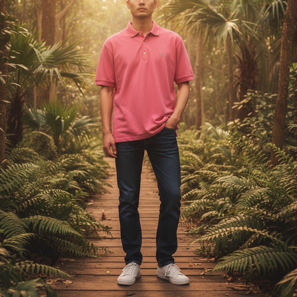 Donald Ross Mens Pink Short Sleeve Golf‎ Polo Shirt  Medium Embroidered Logo